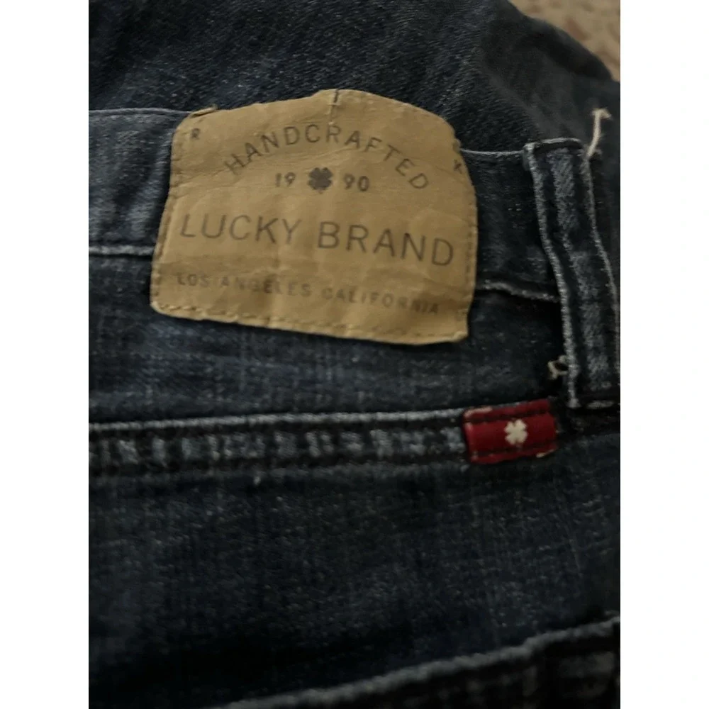 Lucky Brand 121 Heritage Slim Jeans Mens 36x34 Straight Denim Button Front